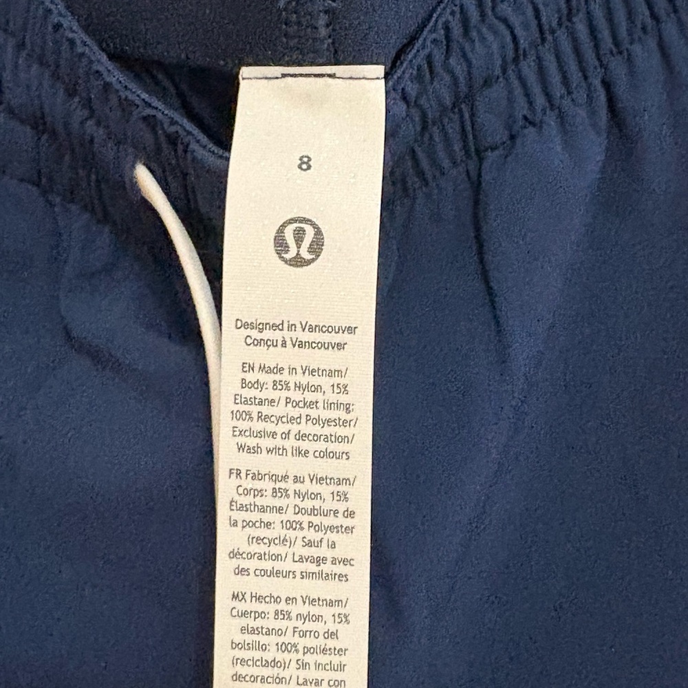 NWT Lululemon Women's Court Rival Wide-Leg Track Pant in Club Blue/White - Picture 12 of 12